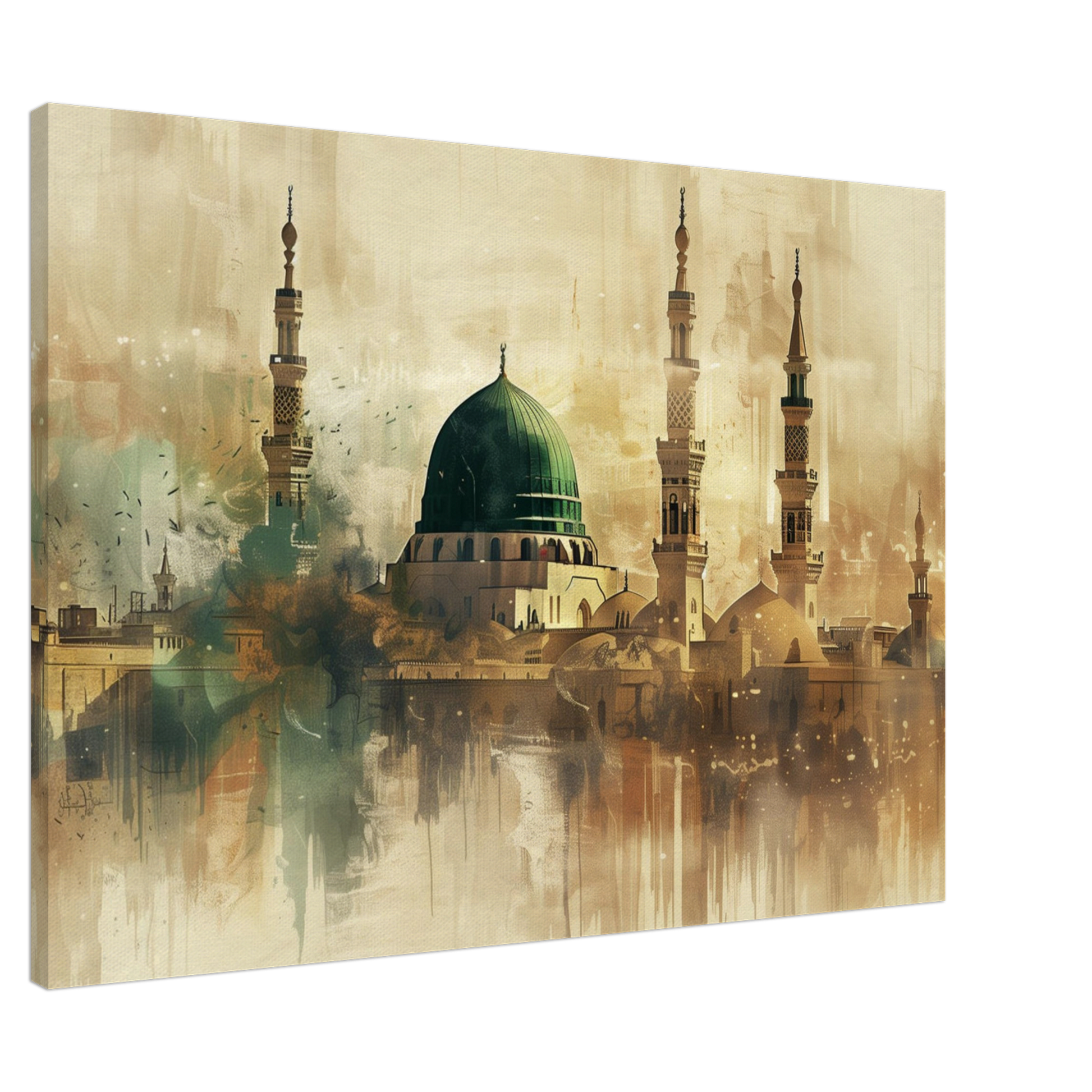 Medina Landscape Canvas Print – Sacred Islamic Art for Your Home - Neanour