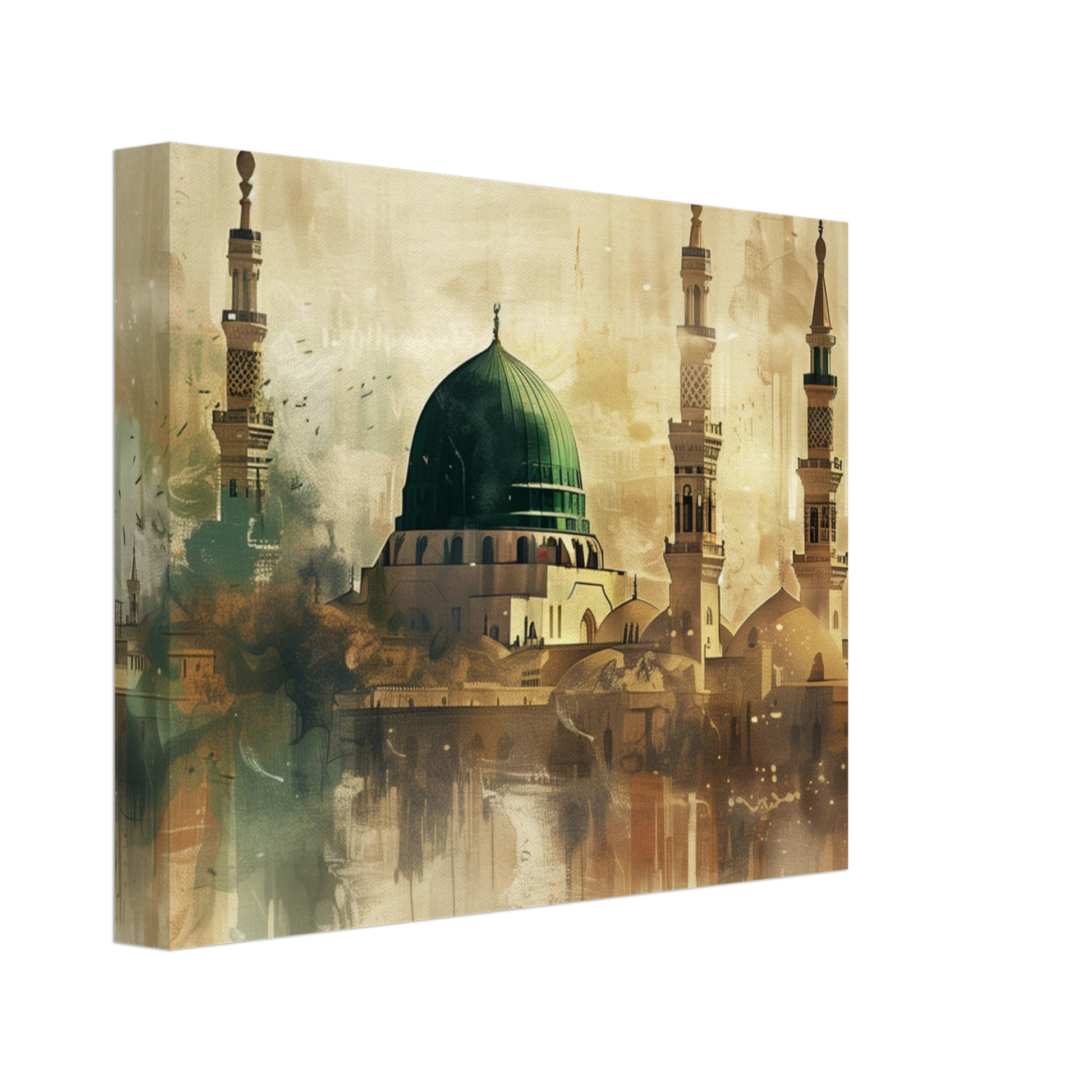 Medina Landscape Canvas Print – Sacred Islamic Art for Your Home - Neanour