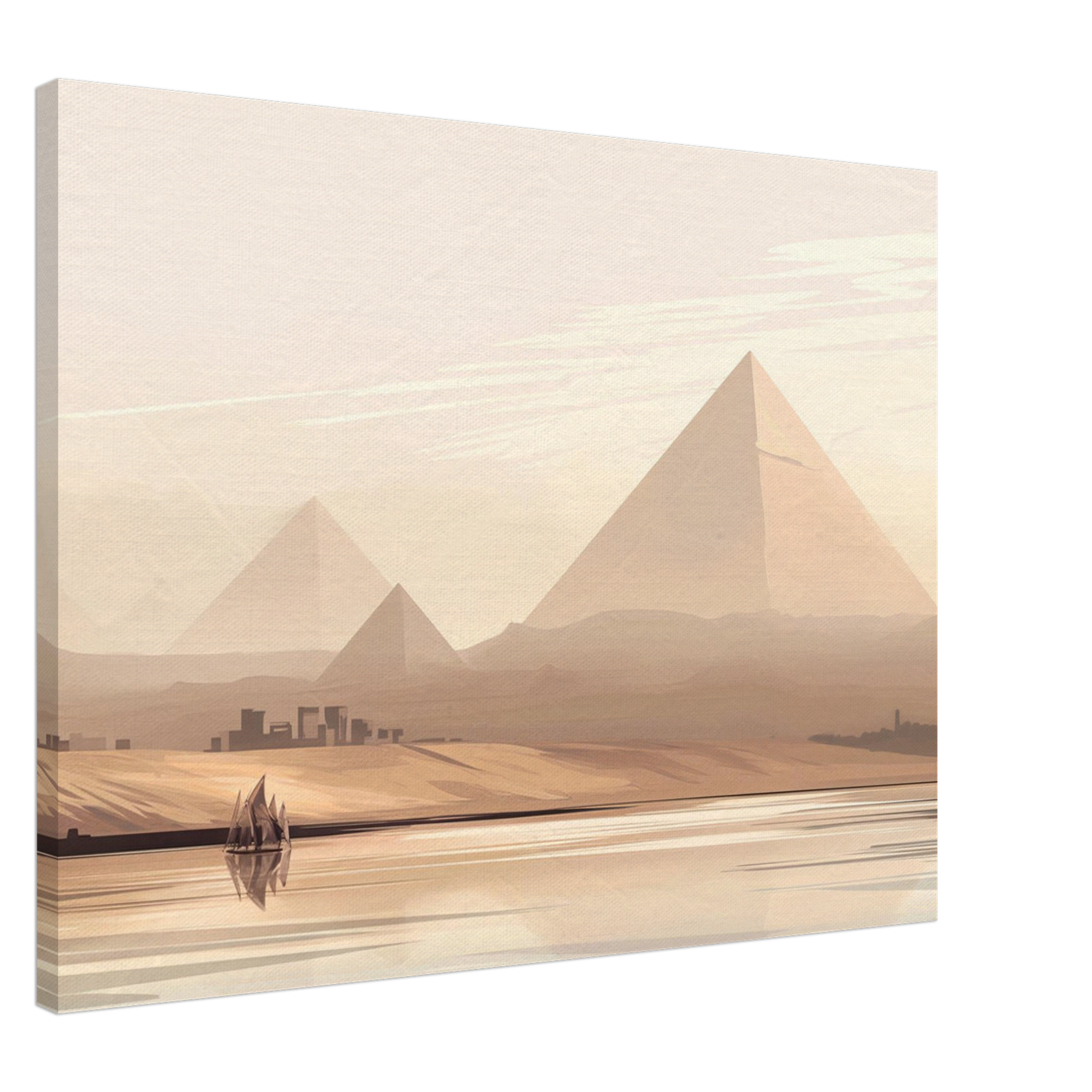 Cairo Landscape Canvas Print – Majestic Islamic Art for Your Home - Neanour