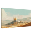 Palestinian Landscape – Dome of the Rock Art – Premium Framed Canvas - Neanour