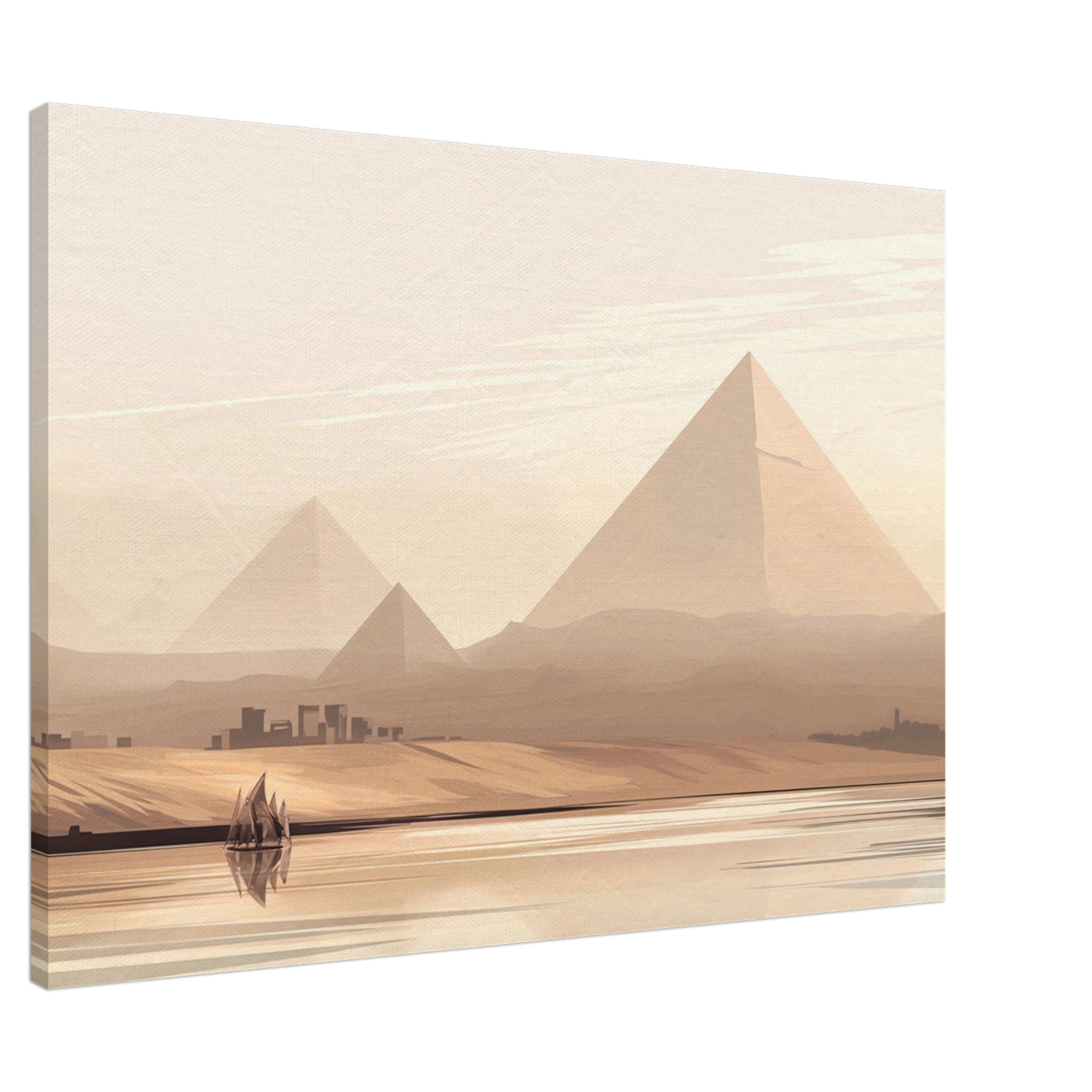 Cairo Landscape Canvas Print – Majestic Islamic Art for Your Home - Neanour