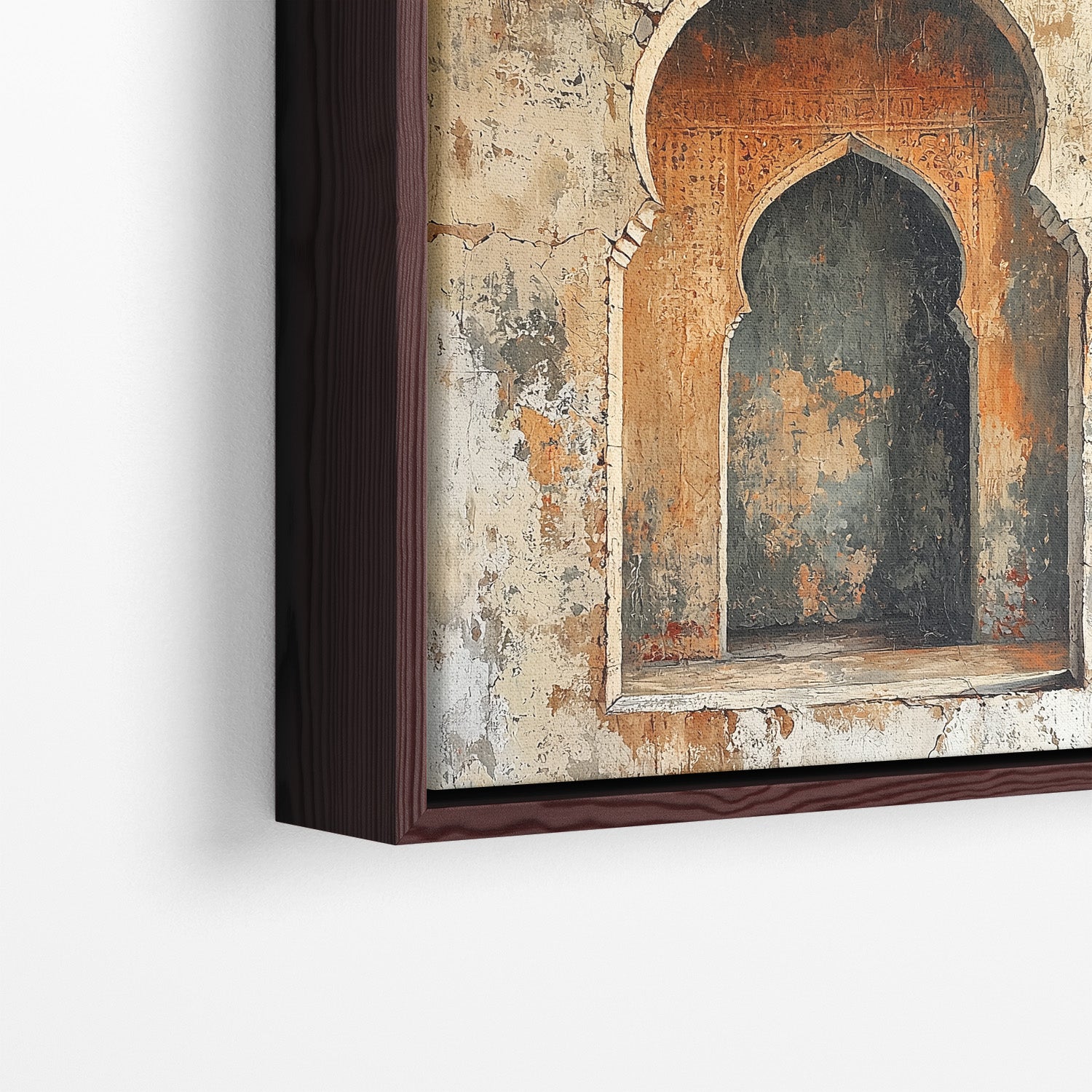 Neutral - Aged Mihrab - Framed Canvas