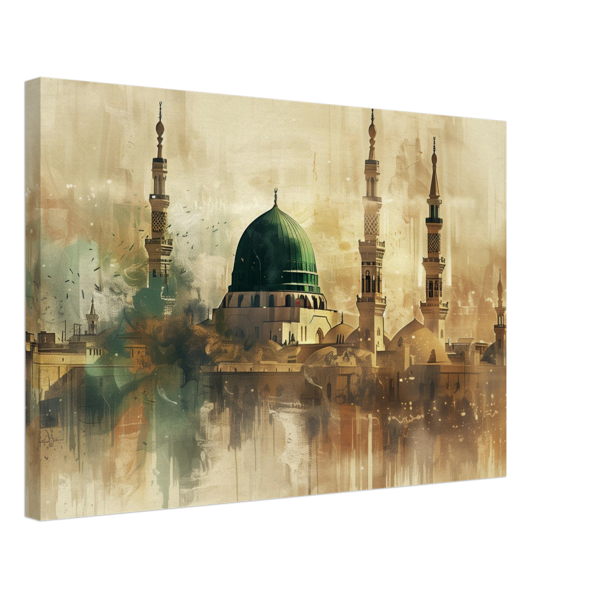 Medina Landscape Canvas Print – Sacred Islamic Art for Your Home - Neanour