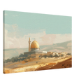 Palestinian Landscape – Dome of the Rock Art – Premium Framed Canvas - Neanour