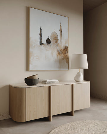 Earthy Warm Tones – Desert Mirage – Framed Canvas