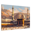 Great Mosque of Mecca Landscape Canvas Print – Reverent Islamic Art for Your Home - Neanour