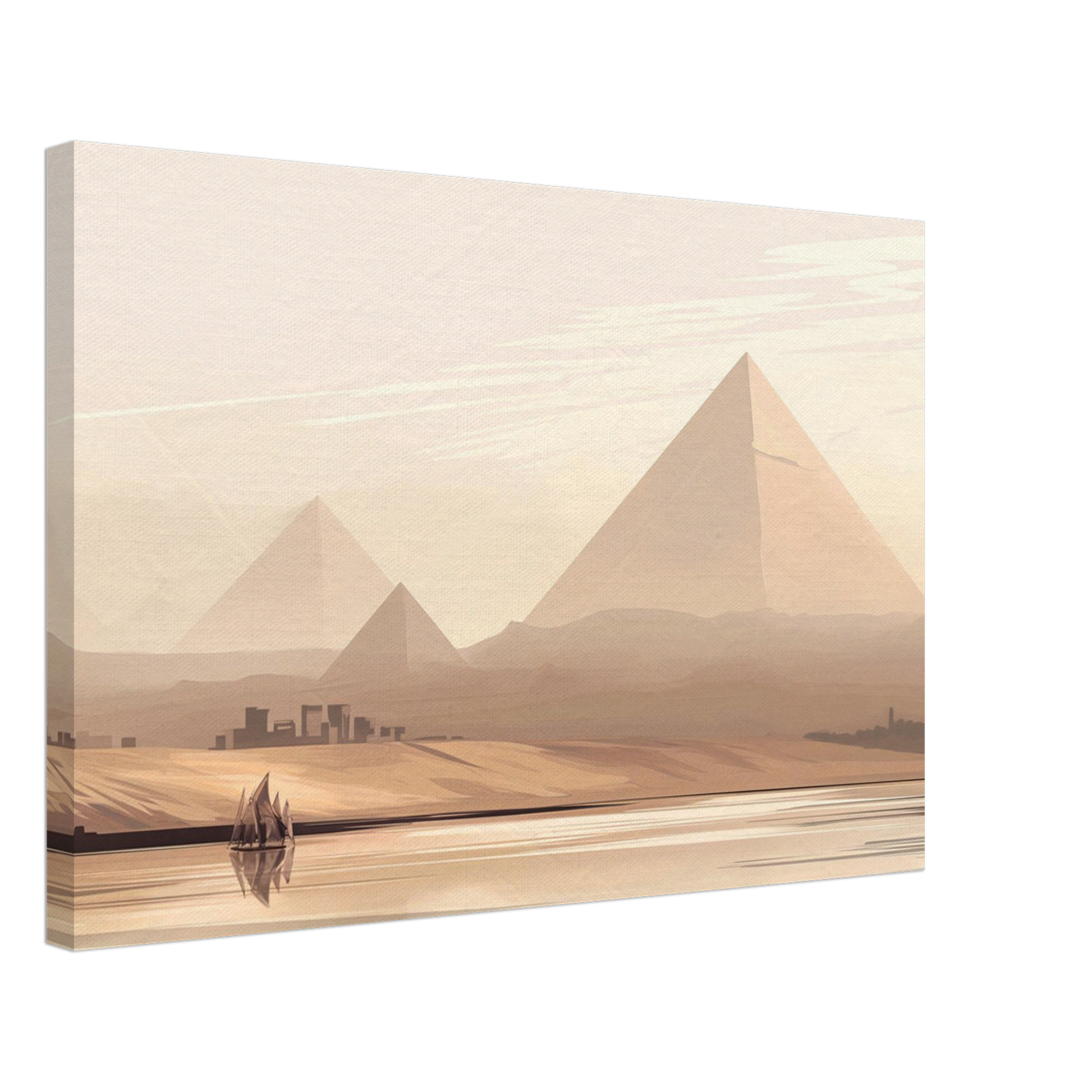 Cairo Landscape Canvas Print – Majestic Islamic Art for Your Home - Neanour