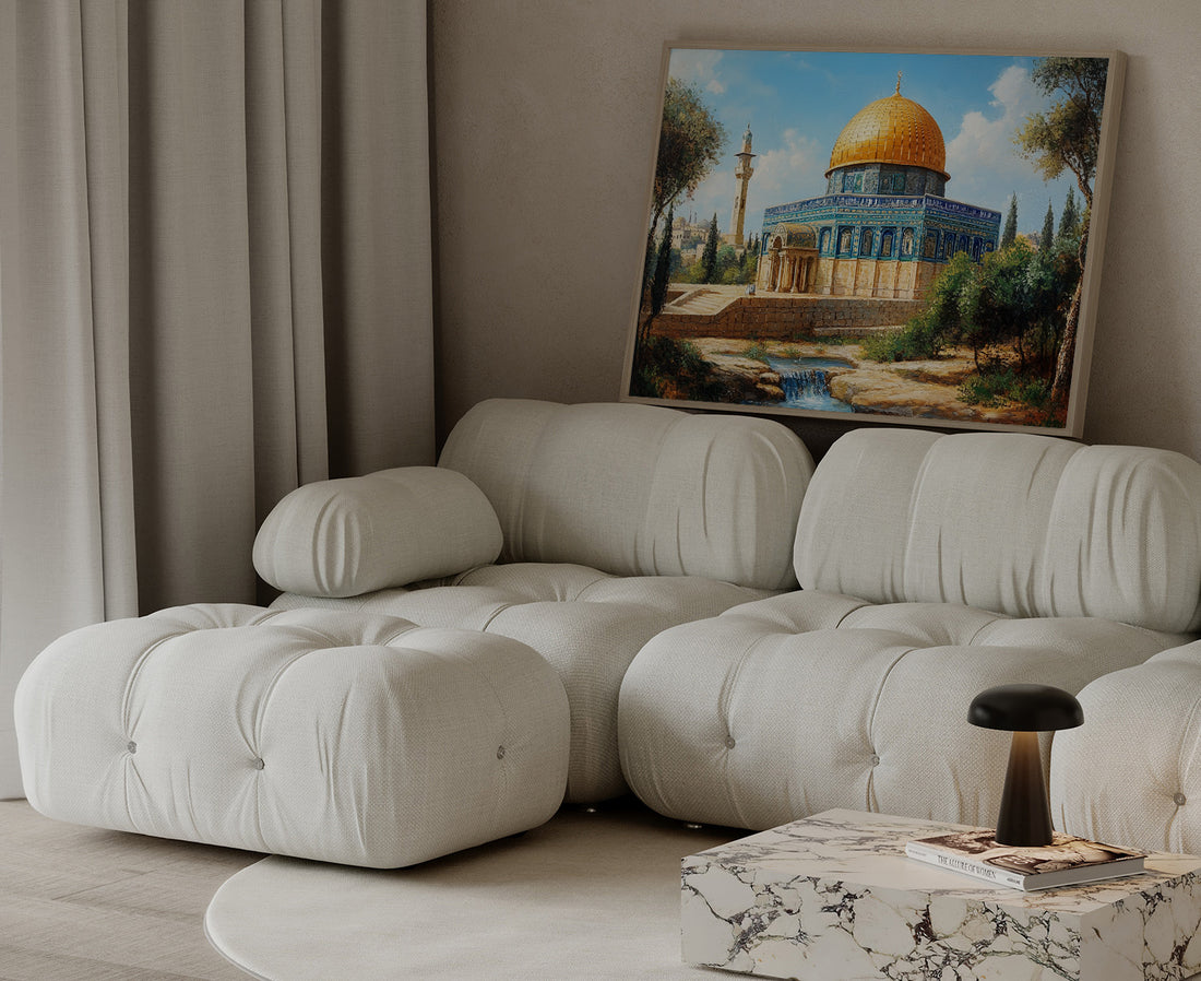 Golden Dome – Al Aqsa Mosque – Framed Canvas