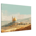 Palestinian Landscape – Dome of the Rock Art – Premium Framed Canvas - Neanour