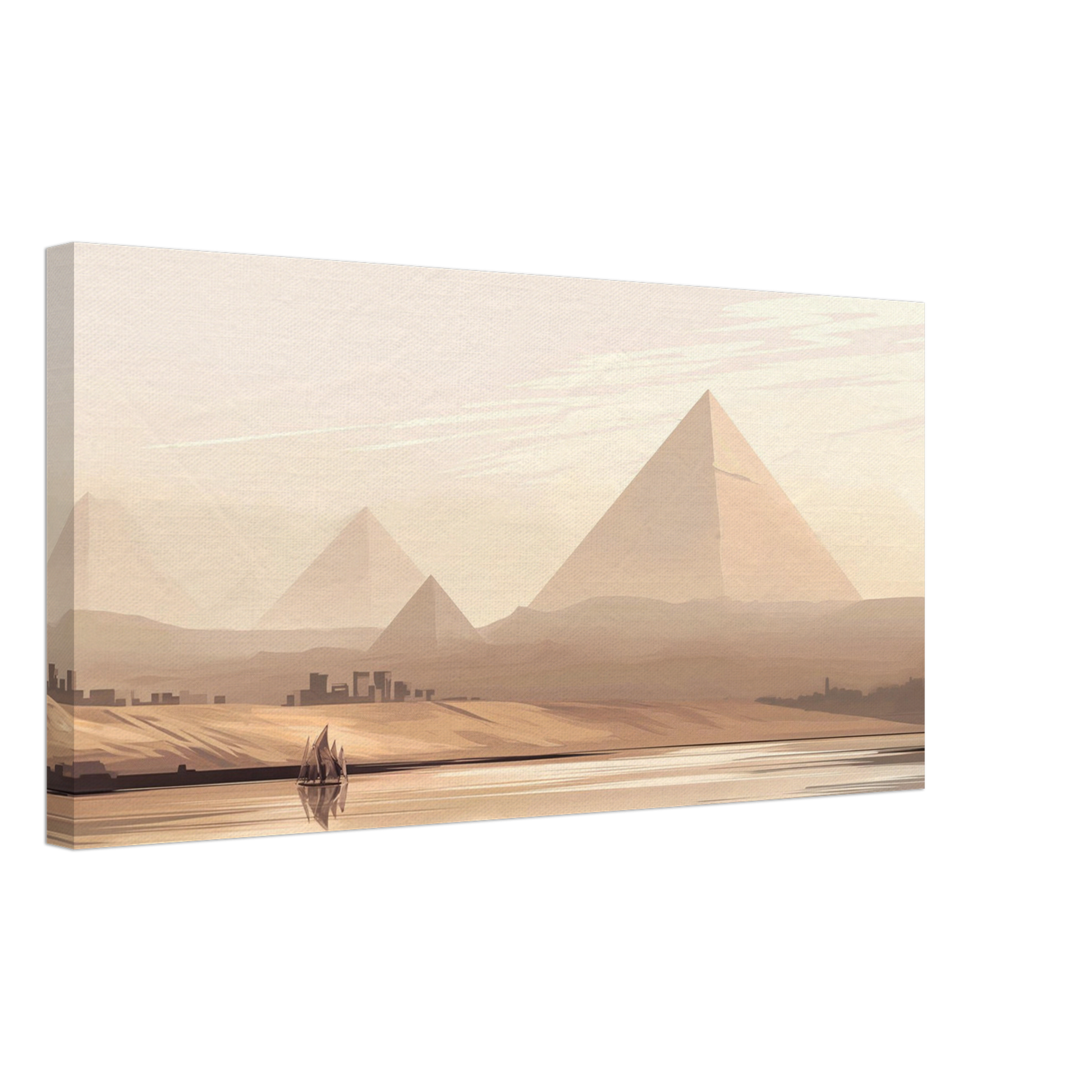 Cairo Landscape Canvas Print – Majestic Islamic Art for Your Home - Neanour