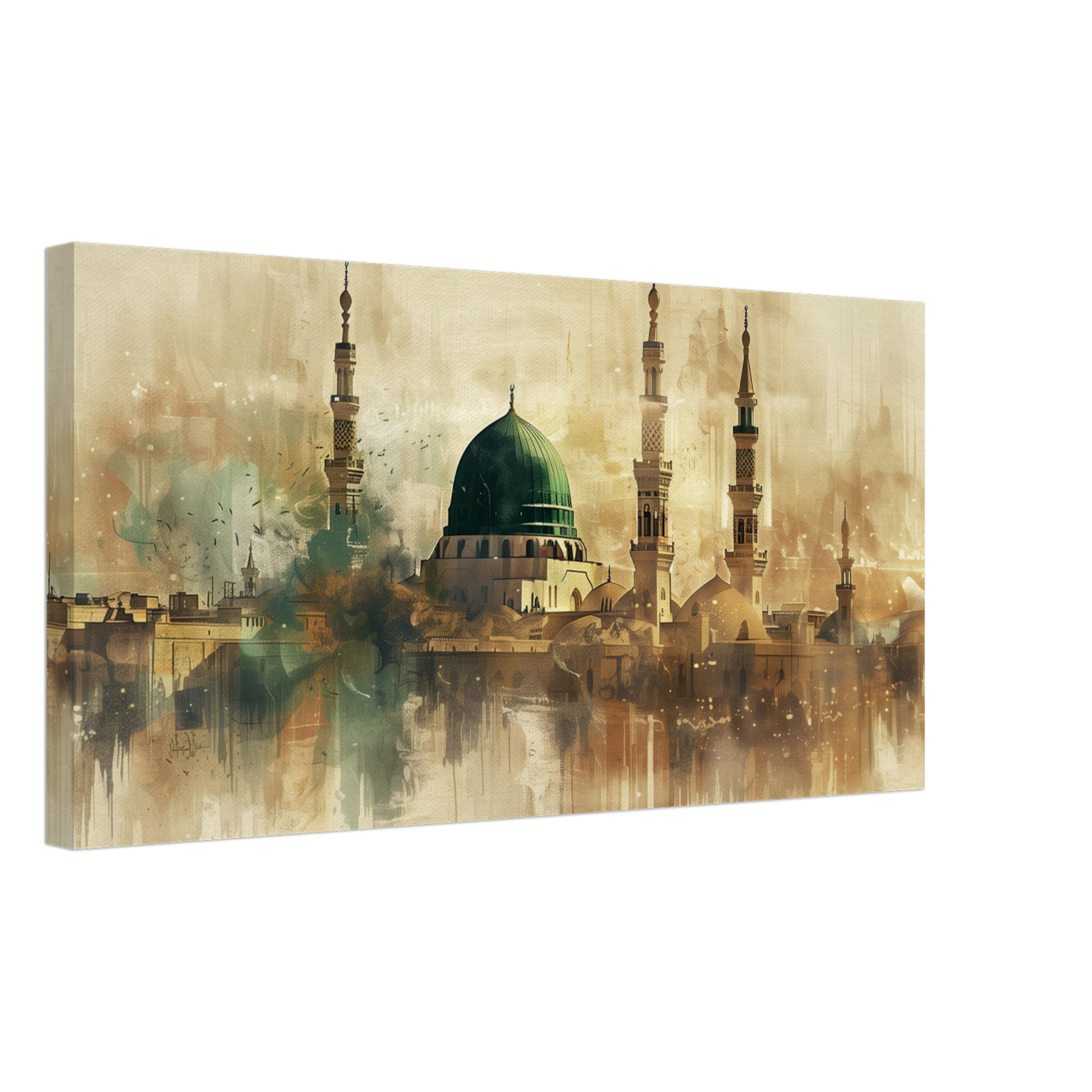 Medina Landscape Canvas Print – Sacred Islamic Art for Your Home - Neanour