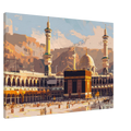 Great Mosque of Mecca Landscape Canvas Print – Reverent Islamic Art for Your Home - Neanour