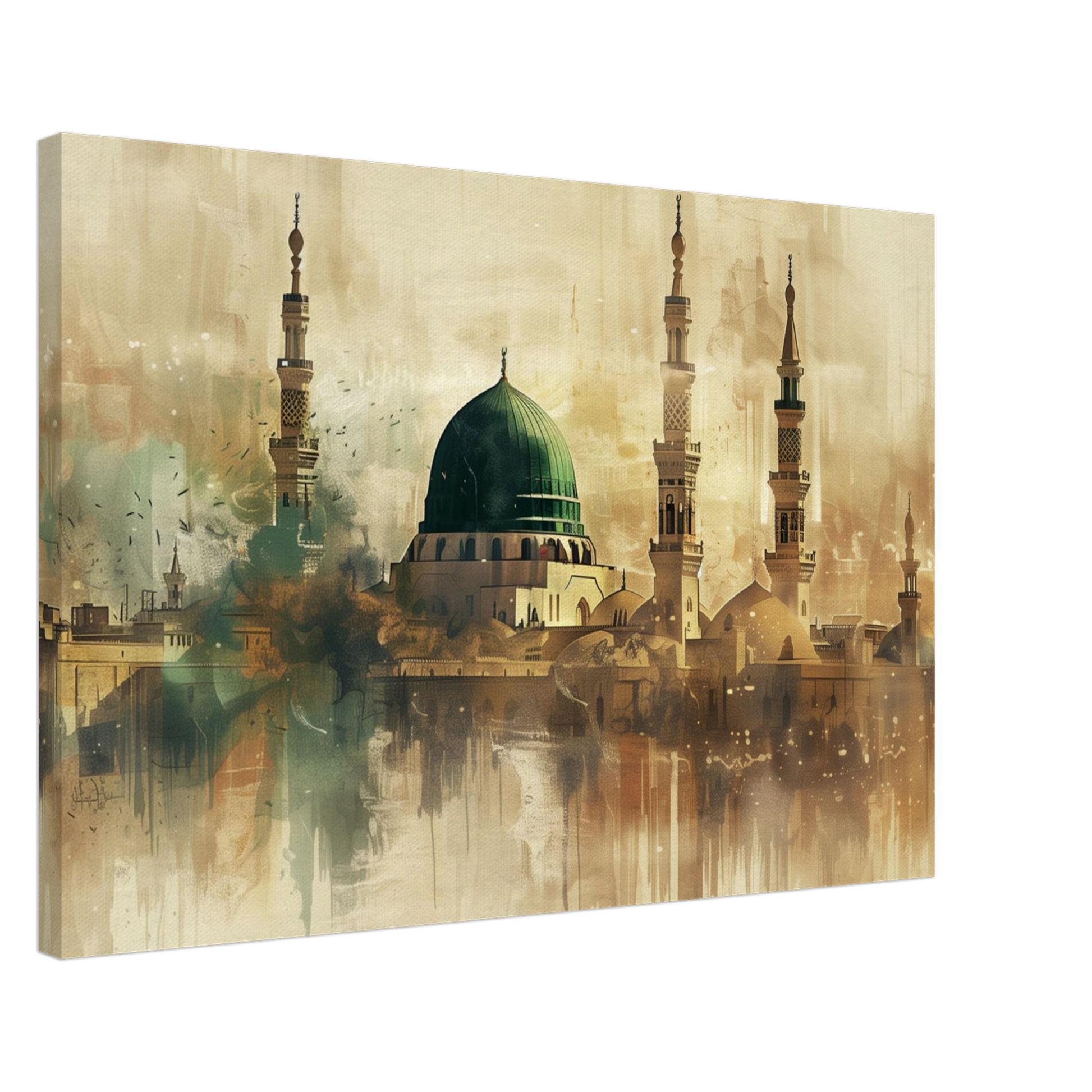 Medina Landscape Canvas Print – Sacred Islamic Art for Your Home - Neanour