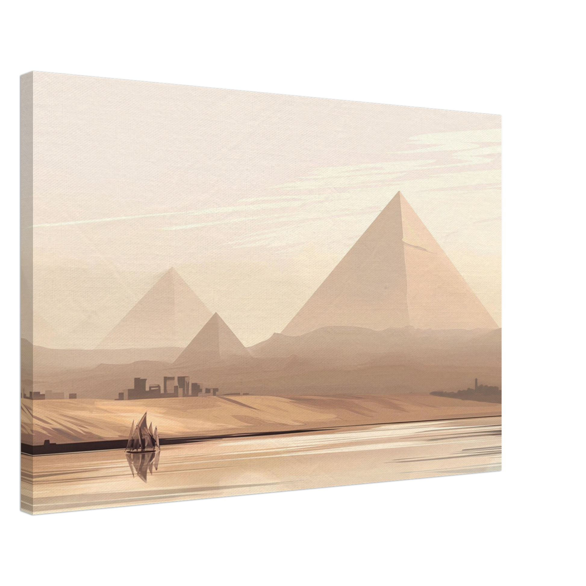 Cairo Landscape Canvas Print – Majestic Islamic Art for Your Home - Neanour