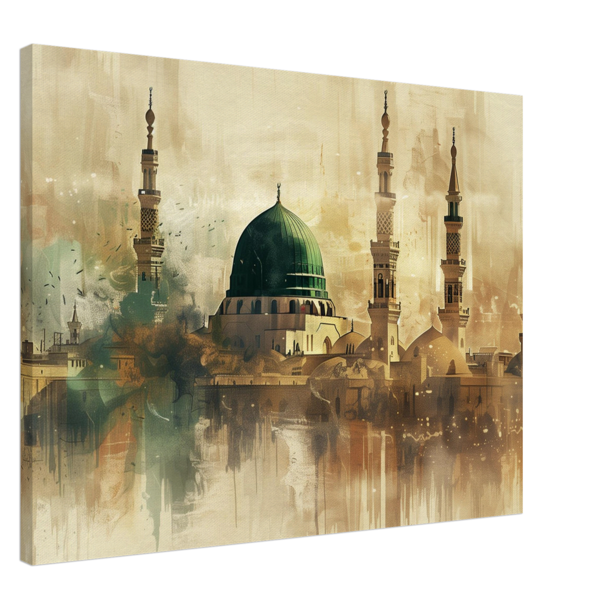 Medina Landscape Canvas Print – Sacred Islamic Art for Your Home - Neanour