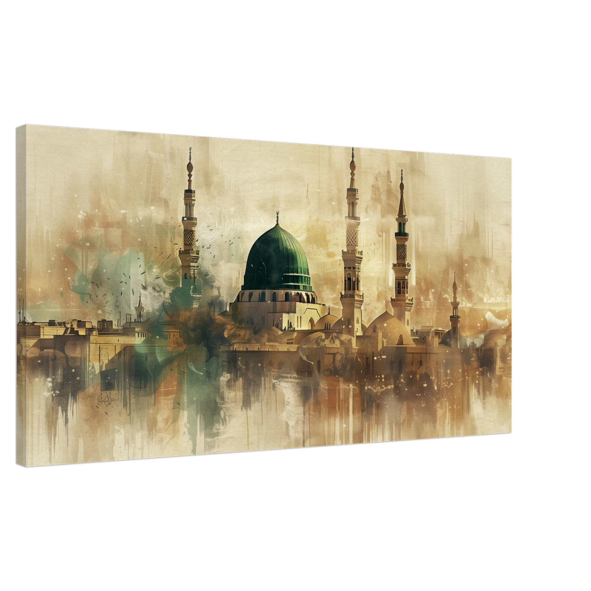 Medina Landscape Canvas Print – Sacred Islamic Art for Your Home - Neanour