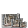 Elegant Mosque Interior - Extra Large – Black Framed Canvas Wall Art - Neanour