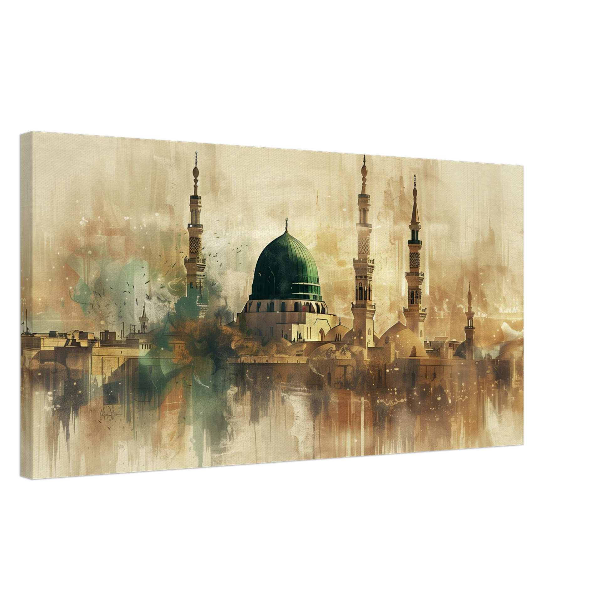 Medina Landscape Canvas Print – Sacred Islamic Art for Your Home - Neanour