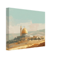 Palestinian Landscape – Dome of the Rock Art – Premium Framed Canvas - Neanour