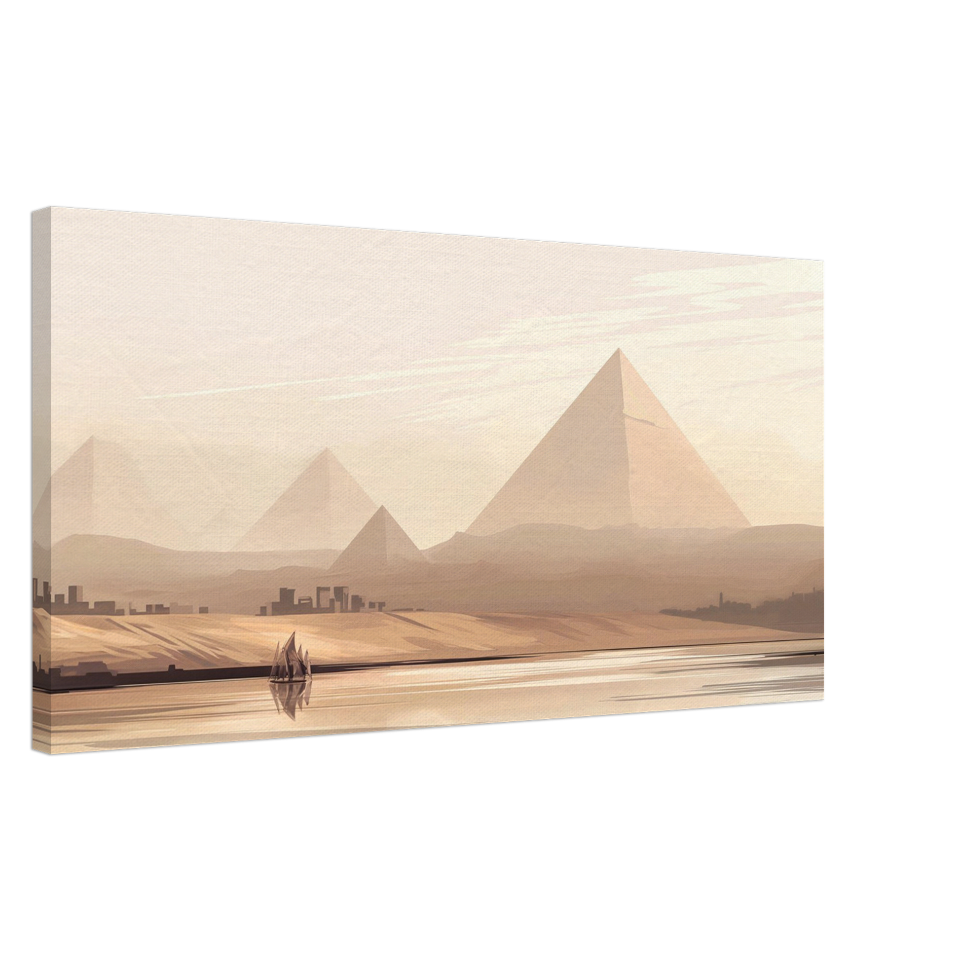 Cairo Landscape Canvas Print – Majestic Islamic Art for Your Home - Neanour