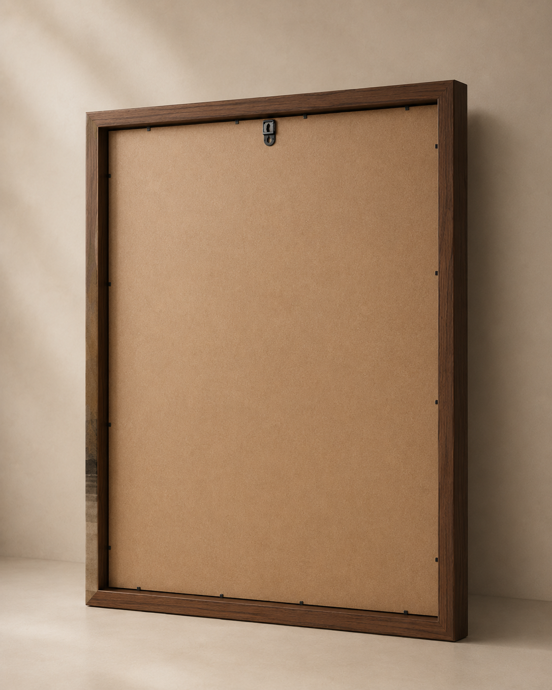 Back of House of Tranquility framed canvas with a small hanging hook